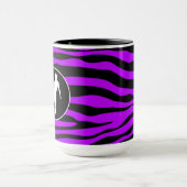 Mug Rayures pourpres électriques de zèbre ; Patinage (Centre)