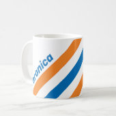 Mug Rayures Rétro New Amsterdam avec Nom (Devant gauche)