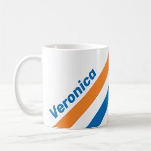 Mug Rayures Rétro New Amsterdam avec Nom