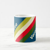 Mug Rayures Rétro Rugby avec Nom (Centre)