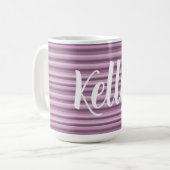 Mug Rayures roses (Devant gauche)