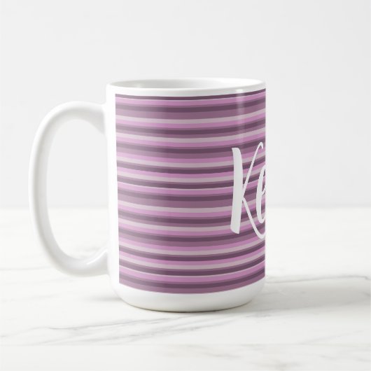 Mug Rayures roses (Gauche)