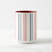 Mug Rayures roses bleues et blanches (Centre)