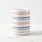 Mug Rayures roses bleues et blanches (Centre)