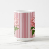 Mug Rayures roses et hortensia (Centre)