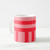 Mug Rayures roses et rouges (Devant gauche)