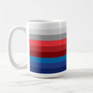 MUG RAYURES ROUGE BLANC BLEU GRIS PATRIOTIQUES