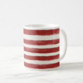 Mug Rayures Rouges Blanches (Devant droit)