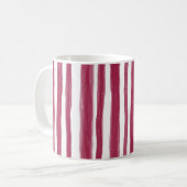 Mug Rayures rouges Bordeaux (Devant gauche)