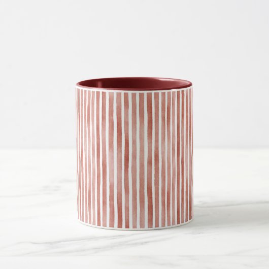 Mug Rayures rouges de Noël (Centre)