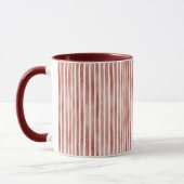 Mug Rayures rouges de Noël (Gauche)