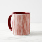 Mug Rayures rouges de Noël (Devant gauche)