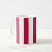Mug Rayures rouges et blanches (Devant gauche)
