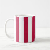 Mug Rayures rouges et blanches (Gauche)