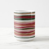 Mug Rayures rouges vertes et or blush blanc (Centre)