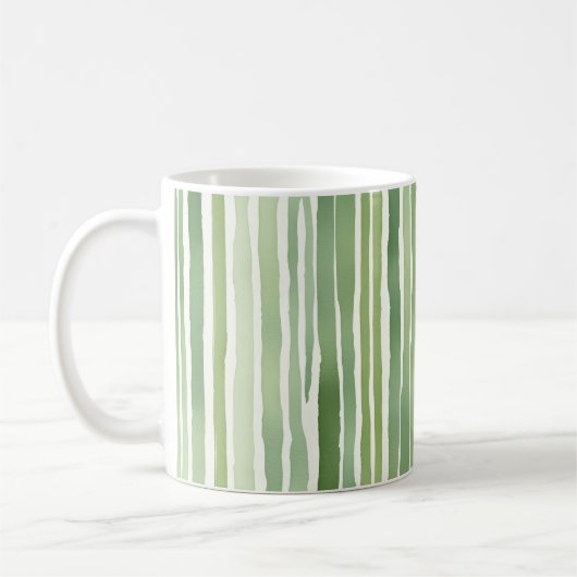 Mug Rayures Vertes (Gauche)