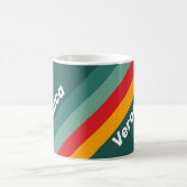 Mug Rayures vertes avec nom (Centre)