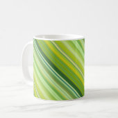 Mug Rayures vertes et jaunes (Devant gauche)