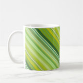 Mug Rayures vertes et jaunes (Gauche)