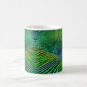 Mug Rayures vertes néon futuristes (Centre)