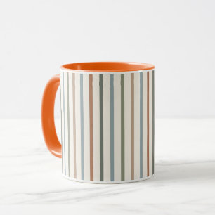 Mug Rayures verticales Bohème Terreux Motif minimalist