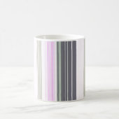 Mug Rayures verticales grises et roses. (Centre)