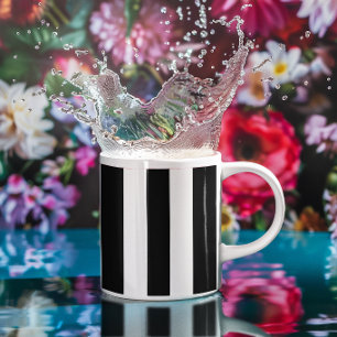 Mug Rayures verticales noires et blanches