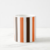 Mug Rayures verticales orange marron (Centre)