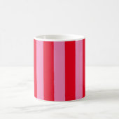 Mug Rayures verticales roses et rouges (Centre)