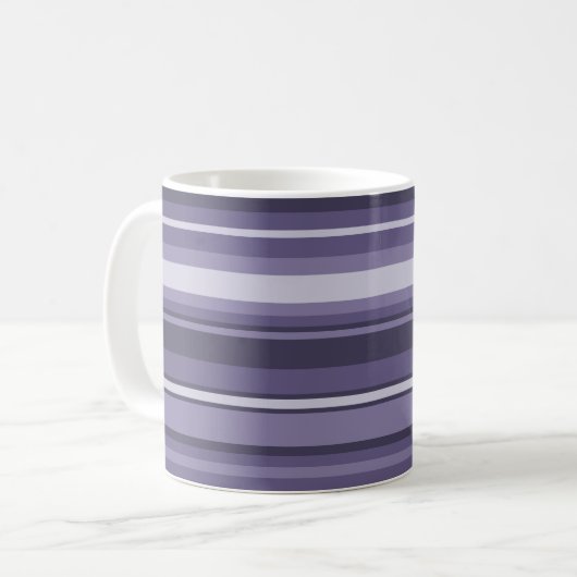 Mug Rayures violettes de cuir monogramme (Devant gauche)