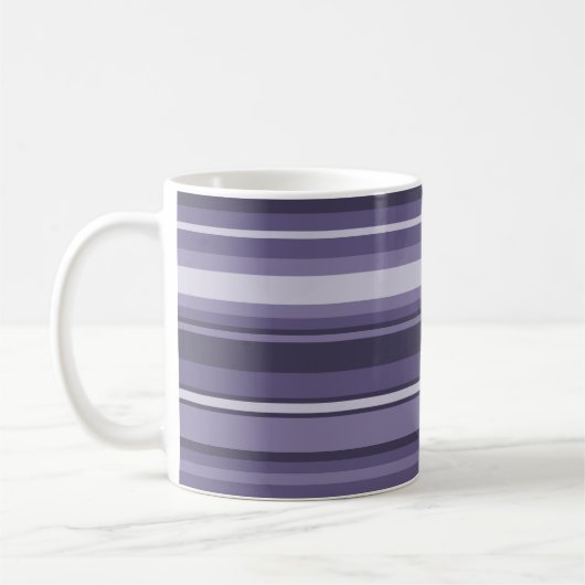 Mug Rayures violettes de cuir monogramme (Gauche)