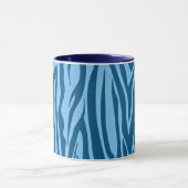 Mug Rayures Zèbre Bleu (Centre)