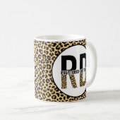 Mug RD Enregistré Diététiste Cheetah Imprimer Cadeaux (Devant droit)