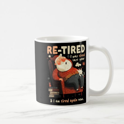 Mug Re-tired Santa Definition Funny (Droite)