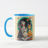 Mug Reading Opens a Gateway to Cosmic Cat Adventures (Gauche)