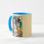 Mug Reading Opens a Gateway to Cosmic Cat Adventures (Devant gauche)