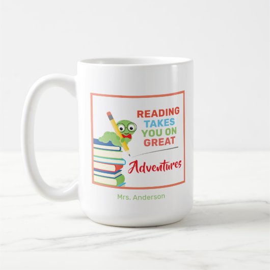 Mug Reading vous emmène sur Great Aventures Bookwort (Gauche)