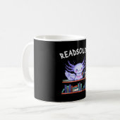 Mug Readsolotl Amateur de livre Funny Axolotl (Devant gauche)