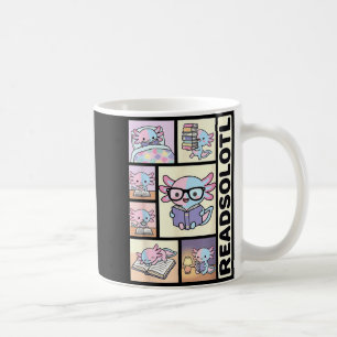 Mug Readsolotl kawaii axolotl amoureux des livres lect