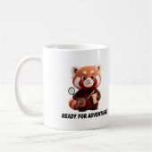 Mug Ready For Adventure Cute Red Panda Explorer (Gauche)