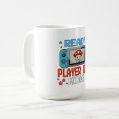 Mug Ready Player One Mode Pixel Art Gaming Shirt (Devant gauche)