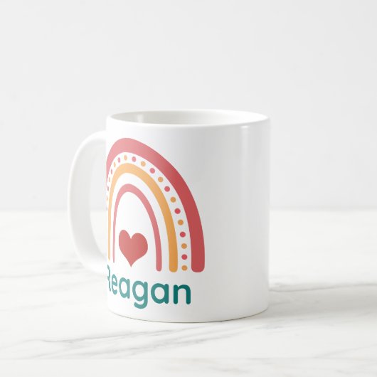 Mug Reagan Vintage Boho Rainbow (Devant gauche)