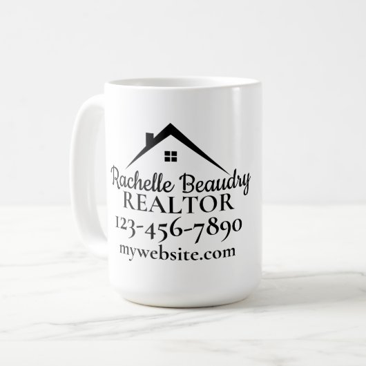 Mug Real Estate Marketing Custom Realtor (Devant gauche)