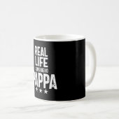 Mug Real Life Superhero Pappa | Cadeau Père (Devant droit)