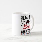 Mug Real Men Chante Barbershop Singer Chant (Devant droit)