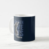 Mug Real Men Love Chats sur acier bleu (Devant gauche)