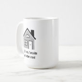 Mug Réalisateur amusant / Agent immobilier (Devant gauche)