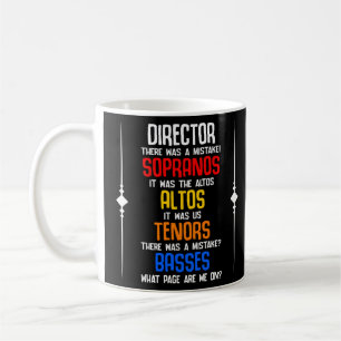 Mug Réalisateur Sopranos Alto Tenor Basses Choir te