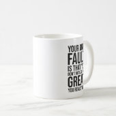 Mug Réalisez Comme Vous Êtes Gym, Husté, Succès (Devant droit)