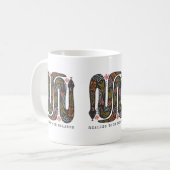 Mug Réalisez Votre Équilibre Serpents Floraux (Devant gauche)